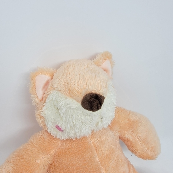Silver One 12” Super Soft Sitting Fox Peach Plush - Picture 2 of 5